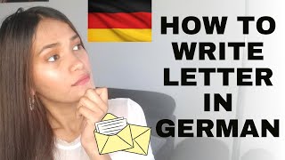 TELC PRÜFUNG  How to write FORMAL LETTER in German  BRIEF SCHREIBEN  FORMAT AND LETTER SAMPLE [upl. by Ayatnwahs]