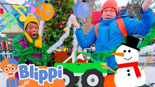 Deck the Halls with Blippi and Meekah  Classic Holiday Nursery Rhymes for the Family [upl. by Annim872]