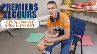 Que faire en cas détouffement de lenfant ou du nourrisson   Premiers Secours [upl. by Nickola]