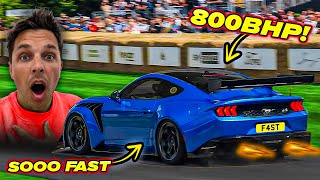 NEW FORD MUSTANG GTD GOES FLAT OUT AND SHOCKS COMMUNITY [upl. by Kcirdez]