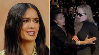 Salma Hayek SPEAKS OUT On Nicole Kidman SNAPPING At Her At Balenciaga Fashion Show [upl. by Leola]