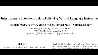 Infer Humans Intentions Before Following Natural Language Instruction [upl. by Roxane730]