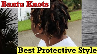 Hair Vlog for the Hurricane  Bantu knots natural Hair [upl. by Eednyl871]