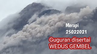 Visual Merapi Kamis Pahingguguran besar disertai awan panas [upl. by Serdna297]