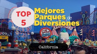 TOP 5 Mejores PARQUES de DIVERSIONES de CALIFORNIA [upl. by Stanislaw]