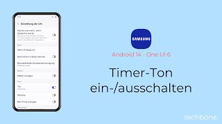 TimerTon einschalten oder ausschalten  Samsung Android 14  One UI 6 [upl. by Ahtenak]