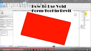 How To Use Void Form Tool in Revit [upl. by Pallaton]