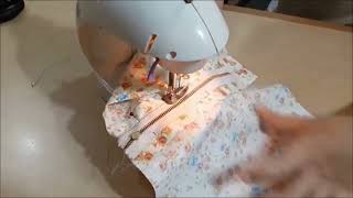 Install a Zipper with Mini Sewing Machine [upl. by Odnumyar]