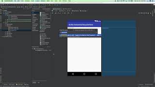 Android Kotlin Horizontal RecyclerView Tutorial [upl. by Aihseya]