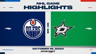 NHL Highlights  Oilers vs Stars  October 19 2024 [upl. by Ojybbob]