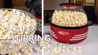 SP300RETRORED  6Quart Stirring Popcorn Popper [upl. by Magocsi920]