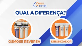 DIFERENÇA OSMOSE REVERSA E DEIONIZADOR [upl. by Yenahpets]