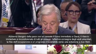 Guterres a vertice Brics in Russia quotAbbiamo bisogno di pace in Ucraina e a Gazaquot [upl. by Talbott]