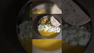 Dal Chawal With Roti And Bharwa Aloo And Kundru And Muli food cooking shorts [upl. by Yeffej]