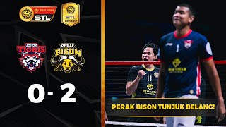 Johor Tigris 02 Perak Bison  Emas Anuar STL 202223 [upl. by Idroj]