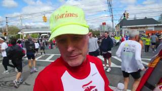 Boston Marathon start Quirky outfits [upl. by Roinuj]