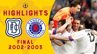 Amorusos Heroic Farewell  Dundee 01 Rangers  Scottish Cup Final 200203 [upl. by Eiramalegna]