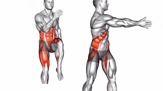 Treino de abdominais em pé apenas para perder gordura da barriga em casa [upl. by Adolpho]