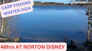 48hrs CARP FISHING AT NORTON DISNEY PLUS A HANDY SOLID BAG TIP carpfishing2024 wintercarpfishing [upl. by Frederigo]