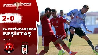 24 Erzincanspor 20 Beşiktaş Maç Özeti Ziraat Türkiye Kupası 5Tur Rövanş Maçı  18122019 [upl. by Naryk796]