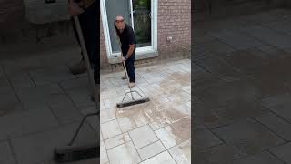 How To Install Polymeric Sand To A Patio [upl. by Balch]