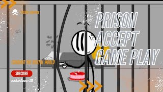 Prison escape game  escape stiki man Prisongameplay gaming games [upl. by Einittirb265]