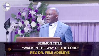 WALK IN THE WAY OF THE LORD  1 Kings 9 15 1 John 2 16  REV DR FEMI ADELEYE [upl. by Recha436]