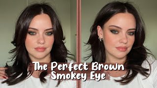 The PERFECT Brown Smokey Eye  in depth tutorial  Julia Adams [upl. by Pietra258]