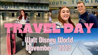 Walt Disney World  TRAVEL DAY  London Gatwick to MCO  November 2023 [upl. by Ij]