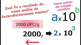 Notação Científica para análises microbiológicas [upl. by Cohberg]