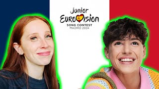 LETS REACT TO FRANCES SONG FOR JUNIOR EUROVISION 2024  TITOUAN quotCOMME CI COMME ÇAquot [upl. by Aernda108]