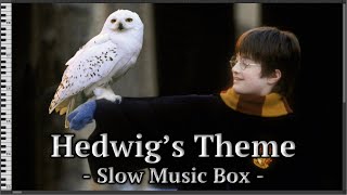 1 Hour Loop Hedwigs Theme  Harry Potter Slow Music BoxMIDI [upl. by Gilbertine]