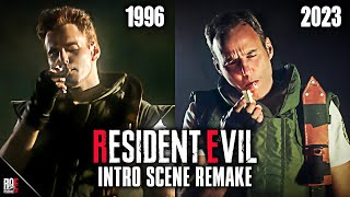 RESIDENT EVIL 1  LIVEACTION INTRO REMAKE  w Original Chris Redfield Charlie Kraslavsky [upl. by Ahtera]