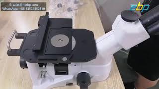 Inverted Metallurgical Microscope Installation and calibration video E800 [upl. by Ailemor161]