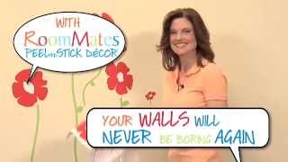 How To Decorate With RoomMates Removable Wall Decals [upl. by Iel]