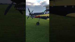 PAC XL 750 aircraft four blade prop startup [upl. by Koran843]