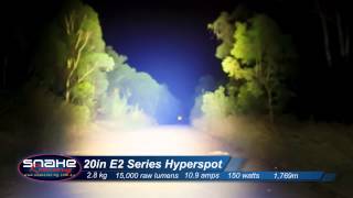 20quot E Series Comparison  Combo Drive Hyperspot Beam Patterns  Snake Racing  Rigid industries [upl. by Nospmis]