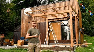 Canopy Build TIMELAPSE  Father And Son Build Front Porch Canopy [upl. by Annie123]