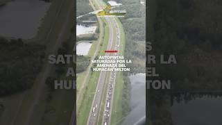 Autopistas saturadas en Florida por la amenaza del huracán Milton [upl. by Witcher]