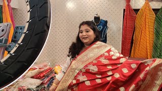 Laxmi Jewellers kanpur review and vlog is live with saree collection 28112024 [upl. by Brookner]