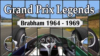 Grand Prix Legends  Brabham Cockpit Evolution 1964  1969 [upl. by Repip599]