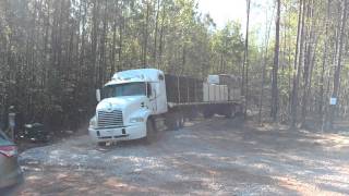 Appalachian Log Structures SC Log Home Delivery [upl. by Gelasius492]