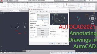 AutoCAD2021 How to annotate drawings in AutoCAD [upl. by Renzo]