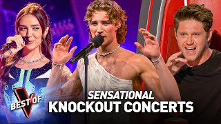 KNOCKOUT Performances That Are Truly Like CONCERTS on The Voice [upl. by Alliscirp]