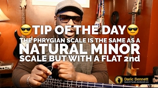 Daric Bennetts Bass Lesson  Understanding Phrygian  Tip of the Day amp Groove [upl. by Carlynn]