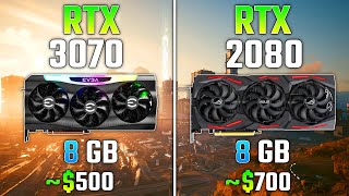 NVIDIA RTX 3070 vs RTX 2080  Test in 7 Games [upl. by Saalocin]