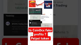 Peipei coin  CoinDcx lite mode to Pro mode  paper profit by CoinDcx  is CoinDcx scam [upl. by Alacim]