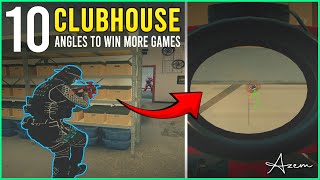 TOP 10 BEST Angles On Clubhouse  Rainbow Six Siege [upl. by Durante]