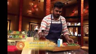 Master Chef india season6 2019 Abinas Nayak enters in masterchef kitchen  entry dish BesharChicken [upl. by Mccomb]