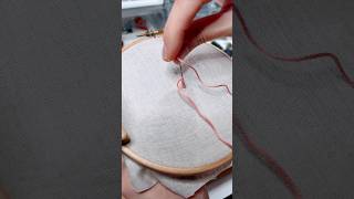 Cast on drizzle stitch tutorial handembroidery embroiderytutorial embroidery [upl. by Tterb]